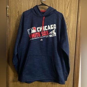 Majestic Hoodie Men L Blue White Sox Authentic Therma-Base Baseball Outdoor